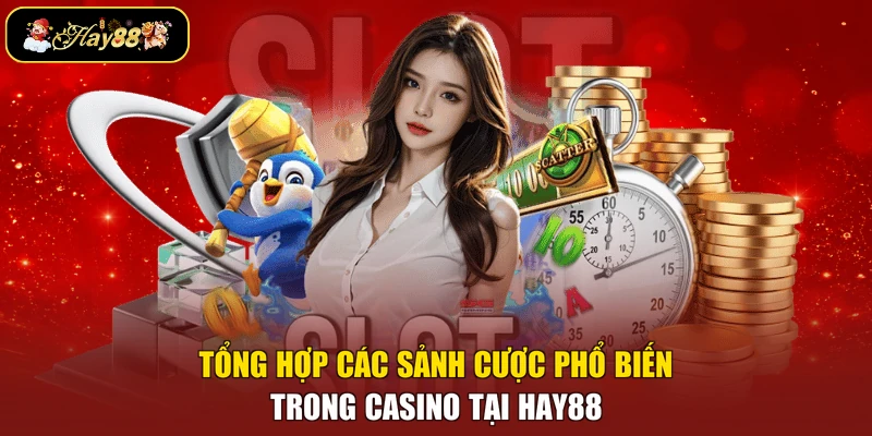Tổng hợp các sảnh cược phổ biến trong casino tại Hay88